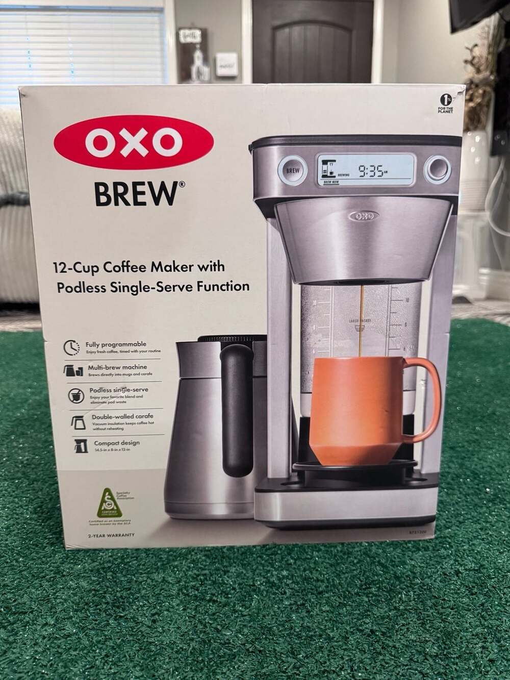 OXO Brew 12-Cup Coffee Maker with Podless Single-Serve Function